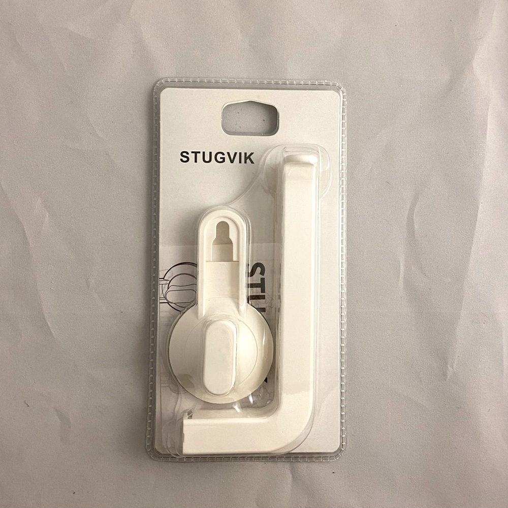 Vintage IKEA Stugvik Toilet Roll Holder with Suction Cup, White 602.493.85 NEW